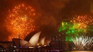 Neujahr - Feuerwerk über Sidney
