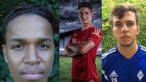 Melvin Wirtz, Sebastian Thalhammer und Miridon Rexhepi (v.l.r.) kehren zur Eintracht Freising zurück. FOTOS: SCE Freising
