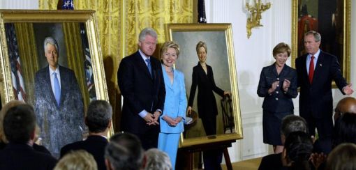 Weißes Haus verbannt Porträts von Bush und Clinton